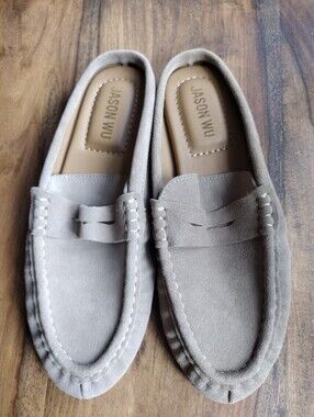 NEW Jason Wu Tan Suede Meeky-P Loafer Mules Size 7